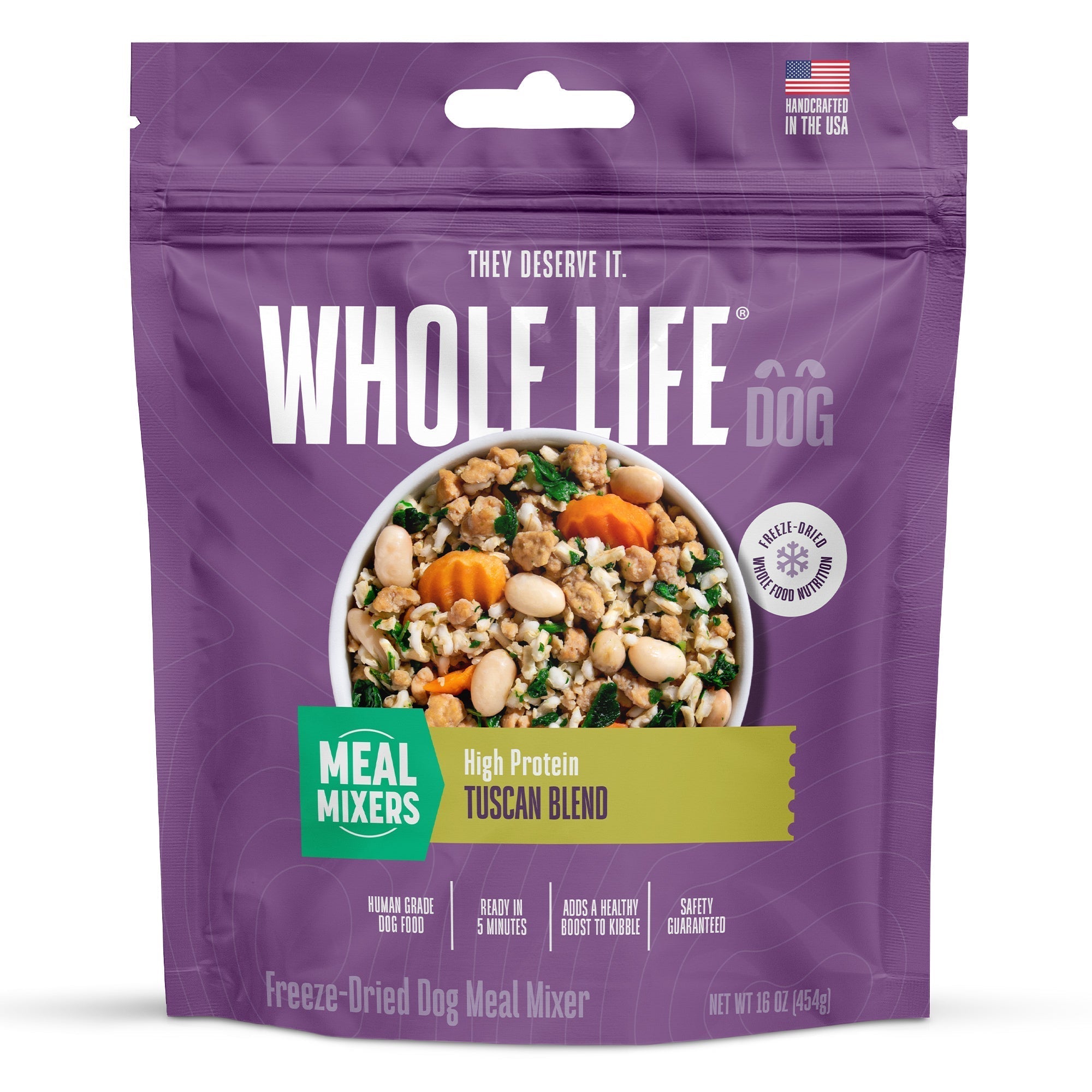 Tuscan Blend Whole Food Meal Mixers For Dogs:  Human Grade - Made in Our Own Kitchens