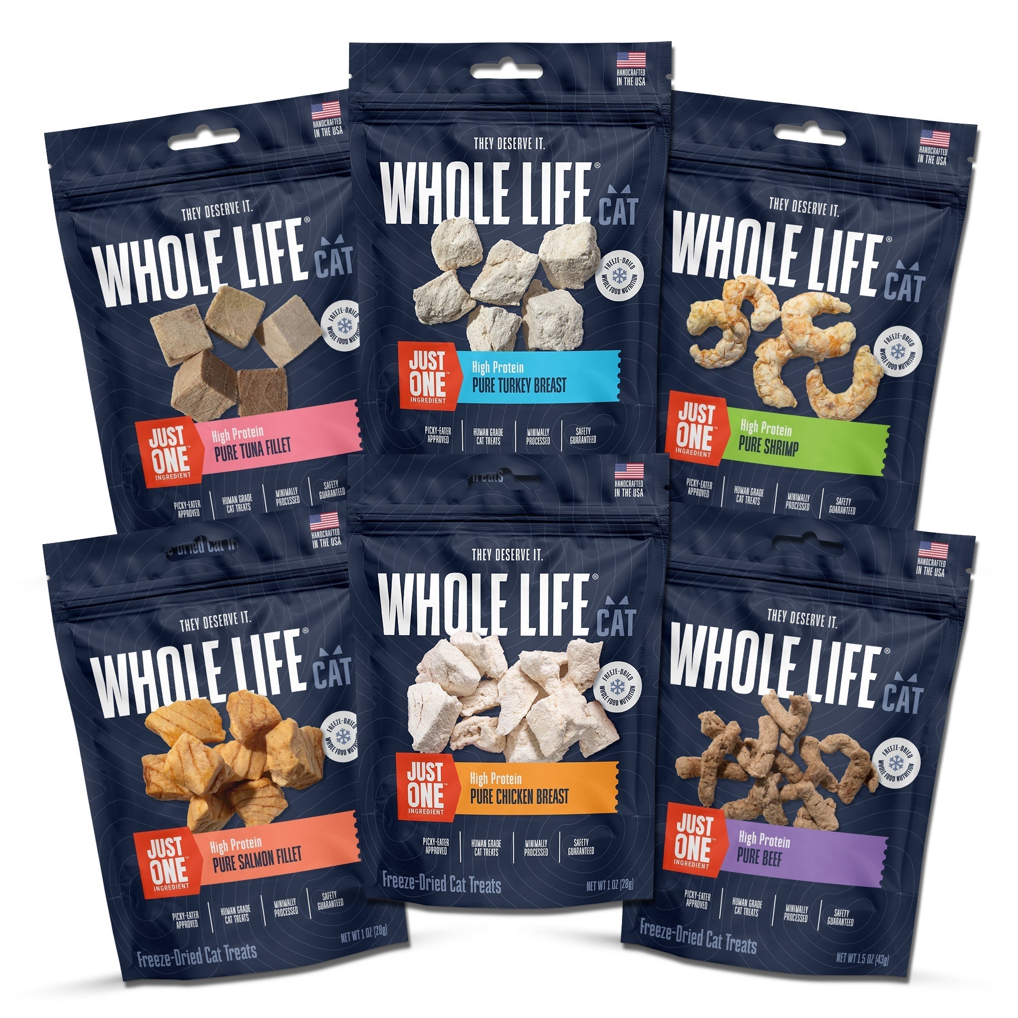 Just One Ingredient Variety Pack for Cats: Made In Our Own Kitchen.  Save 10% + Free Shipping