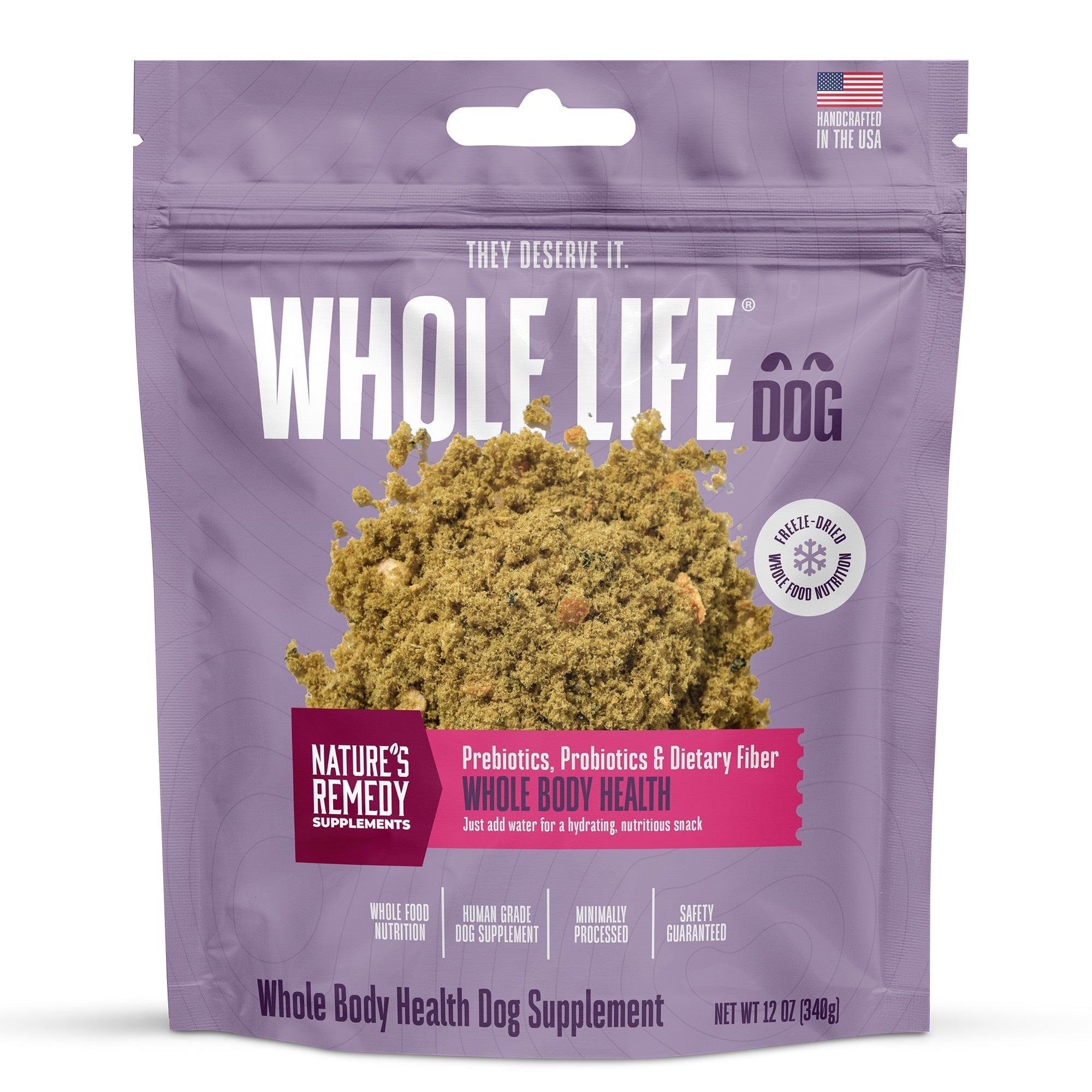 Nature’s Remedy Whole Body Health Support.  Human-Grade, Grain-Free, Whole Food Supplement for Dogs - Made in Our Own Kitchens