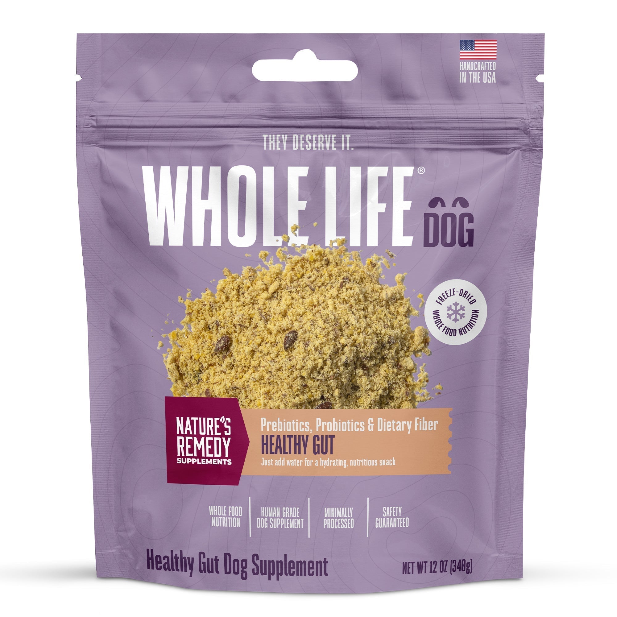 Nature’s Remedy Healthy Gut & Digestive Support.  Human-Grade, Grain-Free, Whole Food Supplement for Dogs - Made in Our Own Kitchens