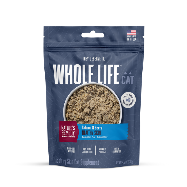 Nature’s Remedy Healthy Skin & Allergy Support.  Human-Grade, Grain-Free, Whole Food Supplement for Cats - Made in Our Own Kitchens