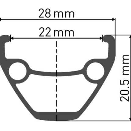 DT Swiss 533d 29" Enduro Disc Rim - Black
