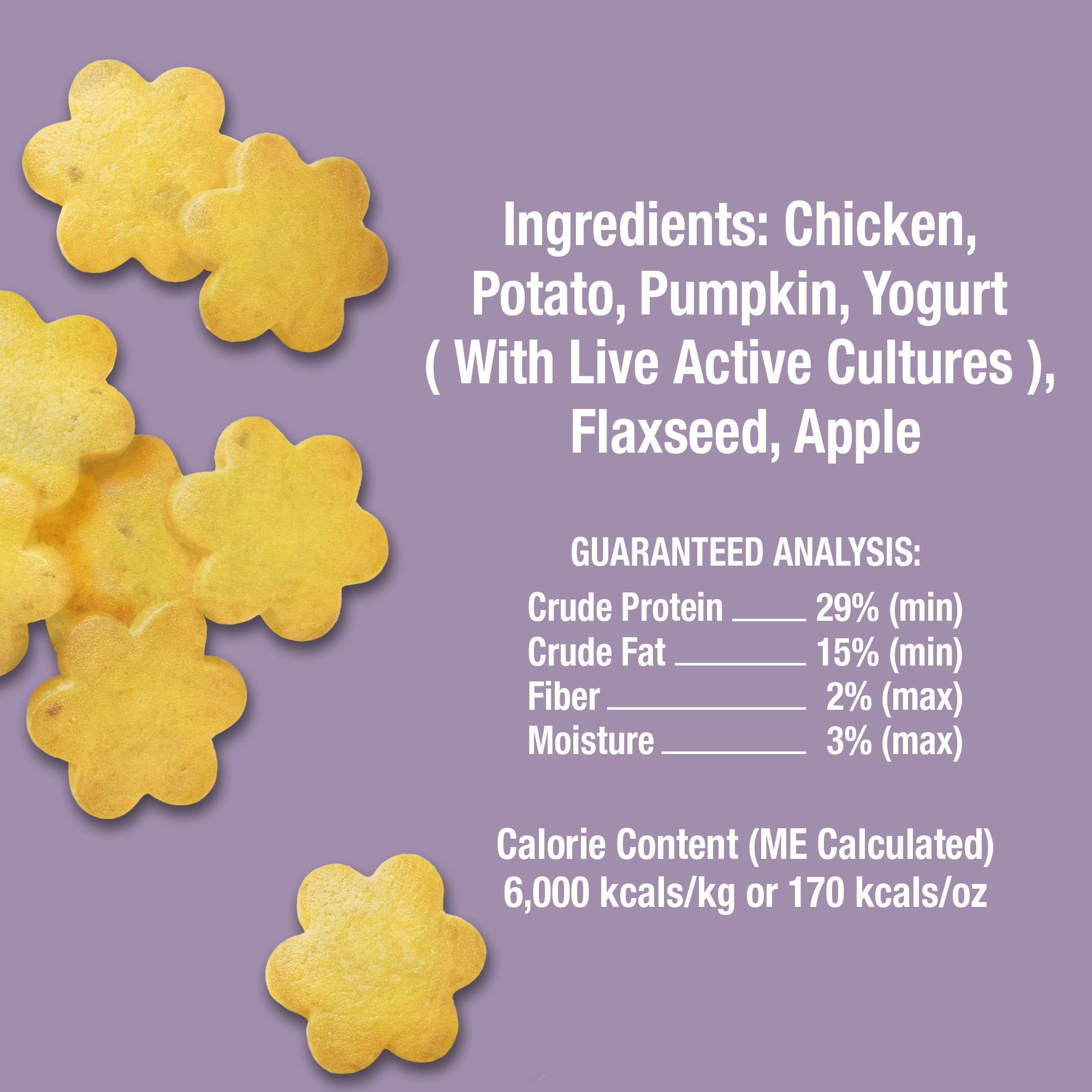 Living Treats – Pumpkin and Yogurt Recipe Probiotic Treats For Dogs.  Human Grade and Grain Free - Made In Our Own Kitchen