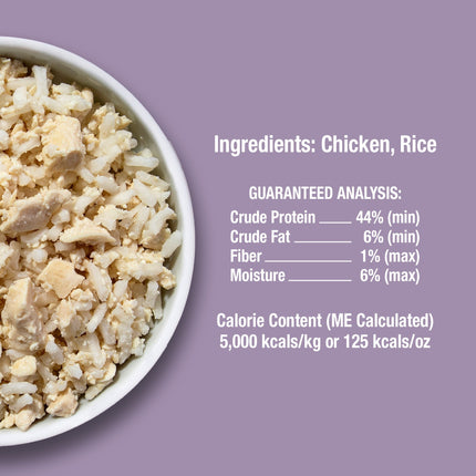 Nature’s Remedy Chicken & Rice for Dogs.  Human-Grade Interim Diet for Stomach Upset - Made in Our Own Kitchens