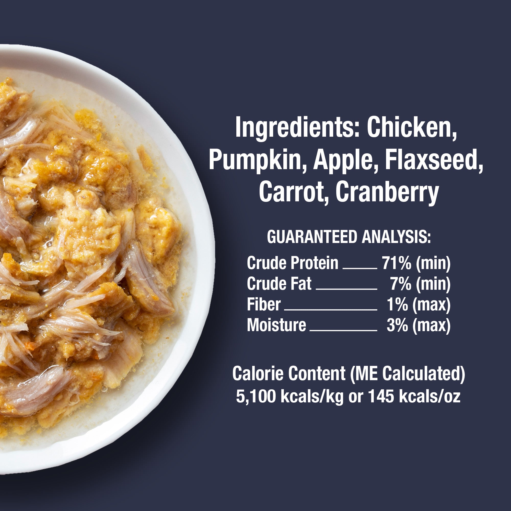 Hydrating Snack and Meal Complement For Cats – Shredded Chicken Chunks in Gravy