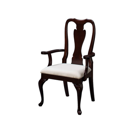 Amish 44"x 66" Queen Anne Cherry Expandable Table with 6 Chairs