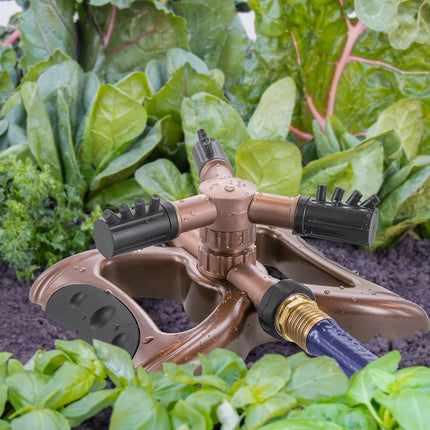 3-Arm Adjustable Revolving Sprinkler on Metal Base