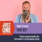 Just One Beef Cat Treats – Human Grade, Picky Eater Approved, Made in Our Own Kitchens