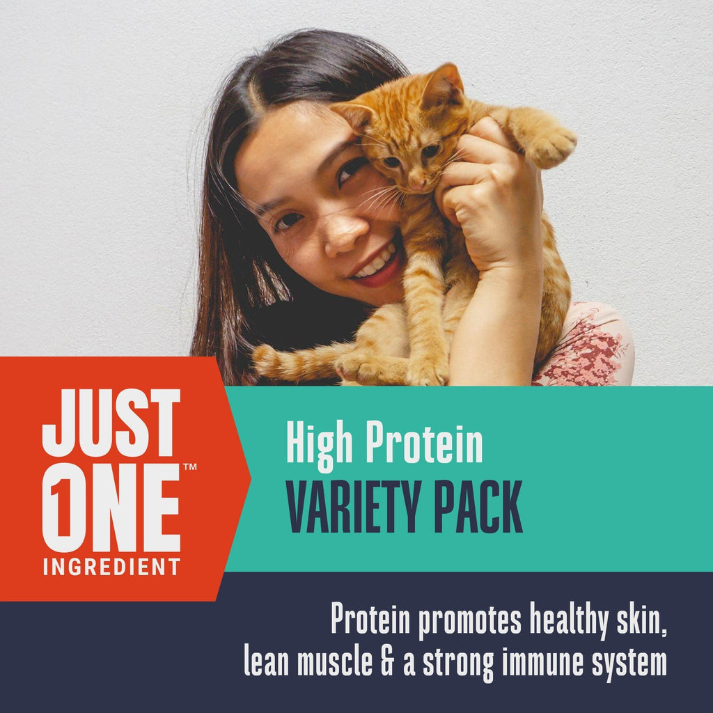Just One Ingredient Variety Pack for Cats: Made In Our Own Kitchen.  Save 10% + Free Shipping