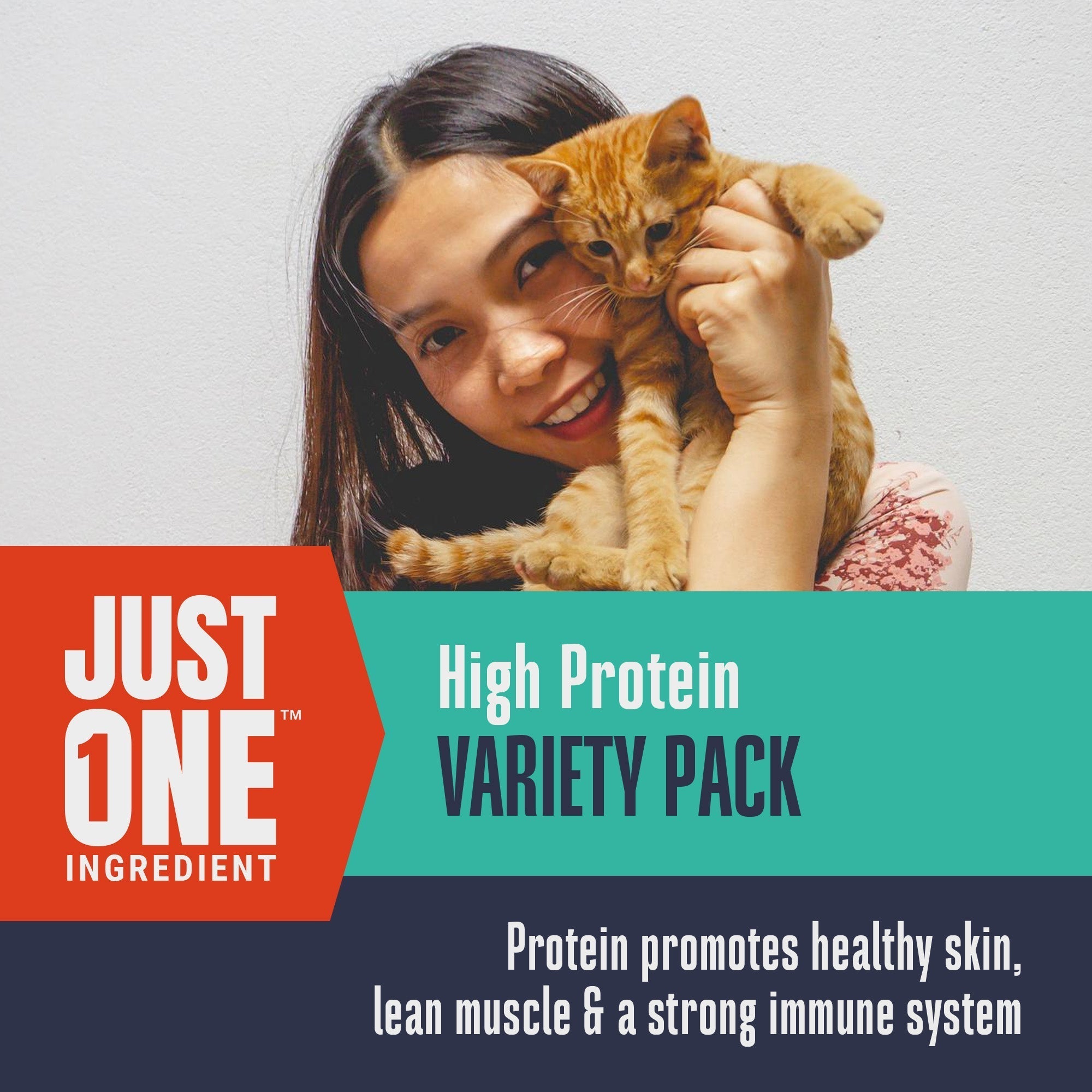 Just One Ingredient Variety Pack for Cats: Made In Our Own Kitchen.  Save 10% + Free Shipping