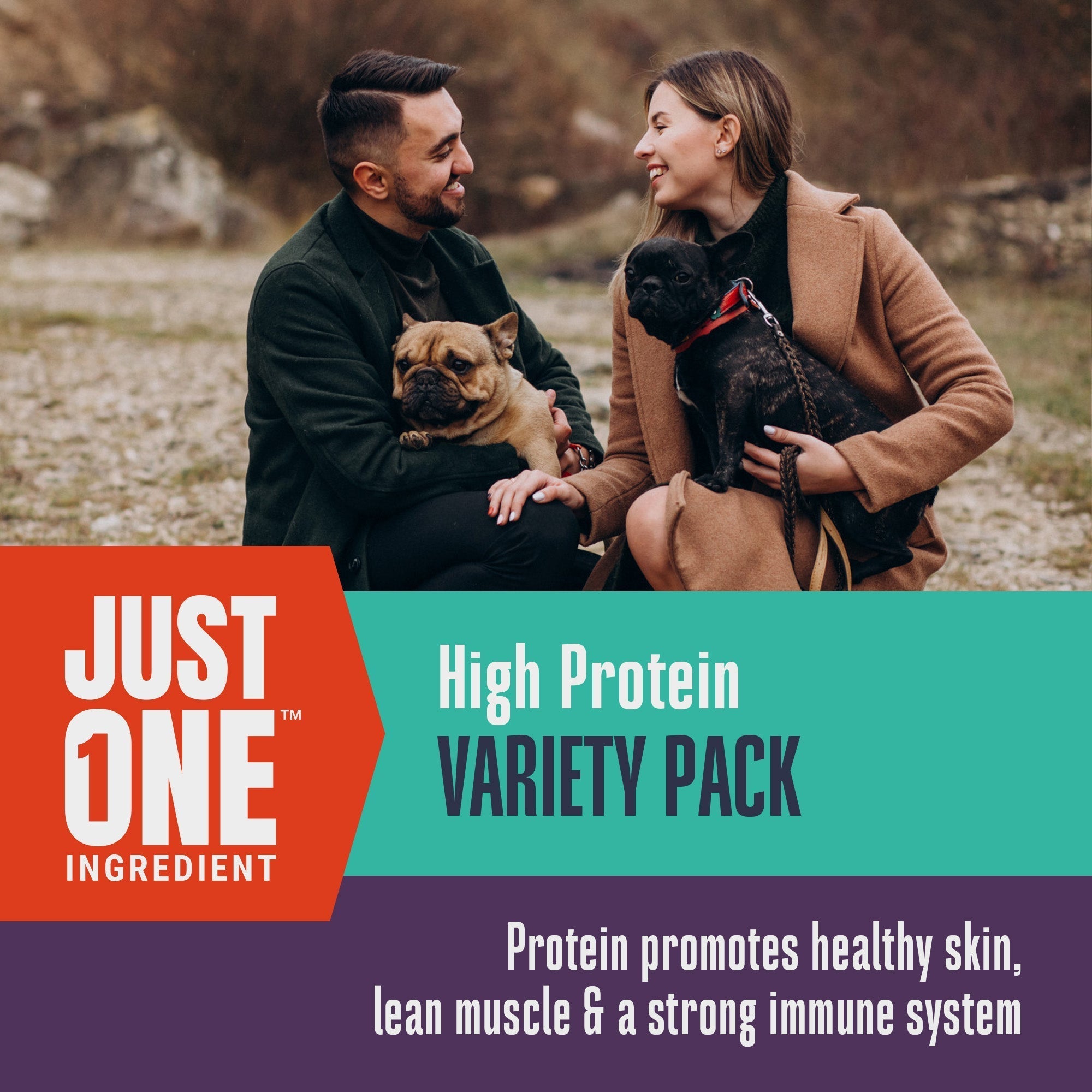 Just One Ingredient Variety Pack for Dogs:  Human Grade and Grain Free - Made In Our Own Kitchen. Save 10% + Free Shipping