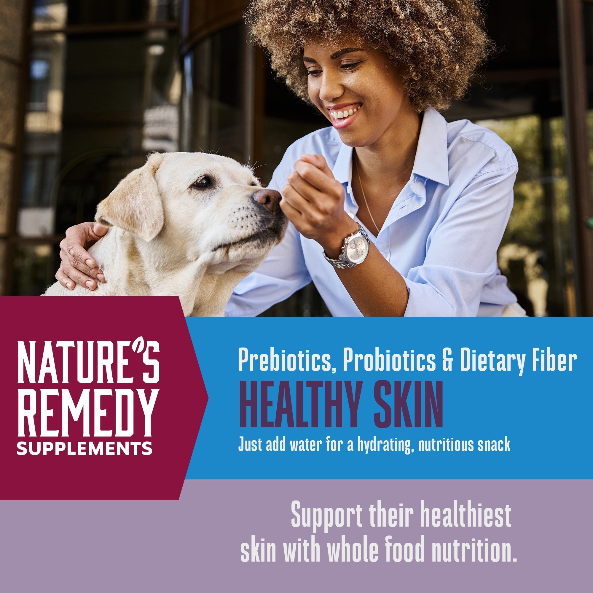 Nature’s Remedy Healthy Skin & Allergy Support.  Human-Grade, Grain-Free, Whole Food Supplement for Dogs - Made in Our Own Kitchens