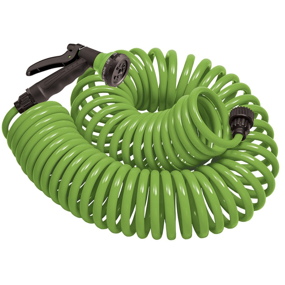 25-ft. Coil Hose with 8-Pattern Nozzle