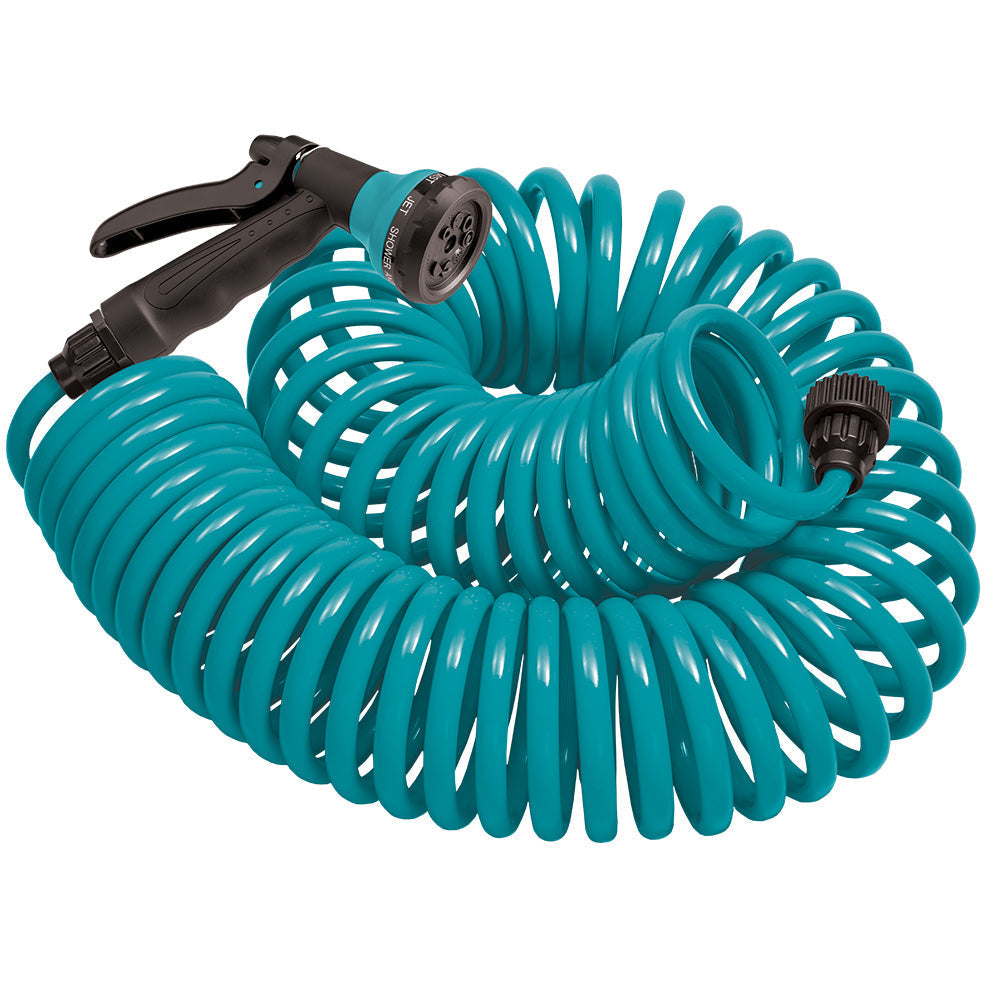 25-ft. Coil Hose with 8-Pattern Nozzle