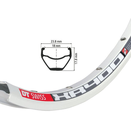 DT Swiss XR400 26" MTB Rim - White