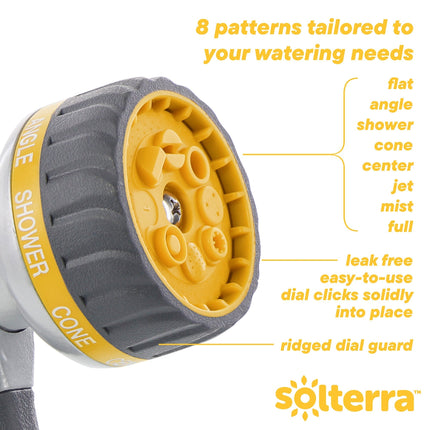 8-Pattern Garden Hose Nozzle with Front Trigger