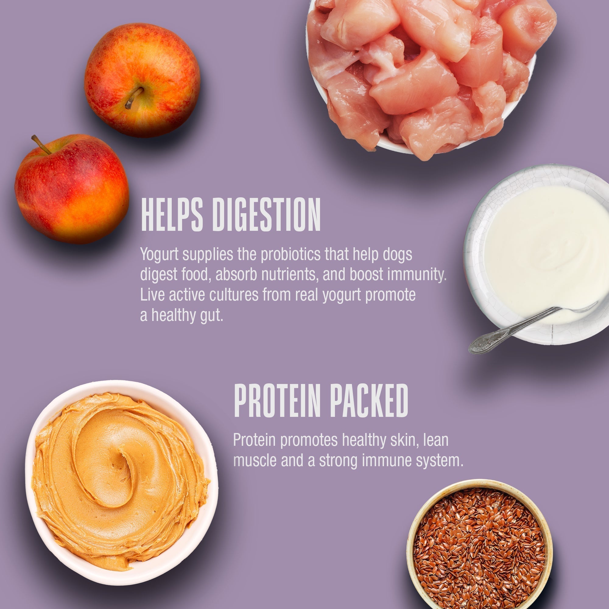 Living Treats – Peanut Butter and Yogurt Recipe Probiotic Treats For Dogs.  Human Grade and Grain Free - Made In Our Own Kitchen