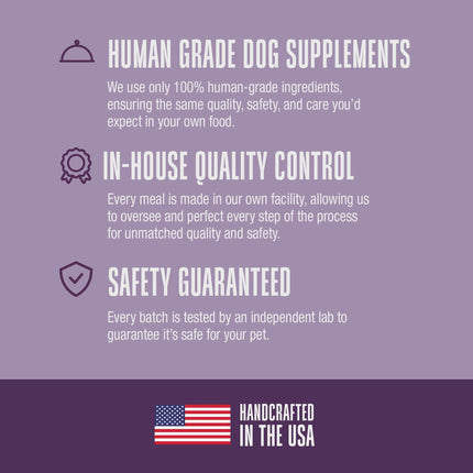 Nature’s Remedy Healthy Gut & Digestive Support.  Human-Grade, Grain-Free, Whole Food Supplement for Dogs - Made in Our Own Kitchens