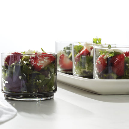 Tuscany Classics Stackable Smoke Short Glasses - Set Of 4