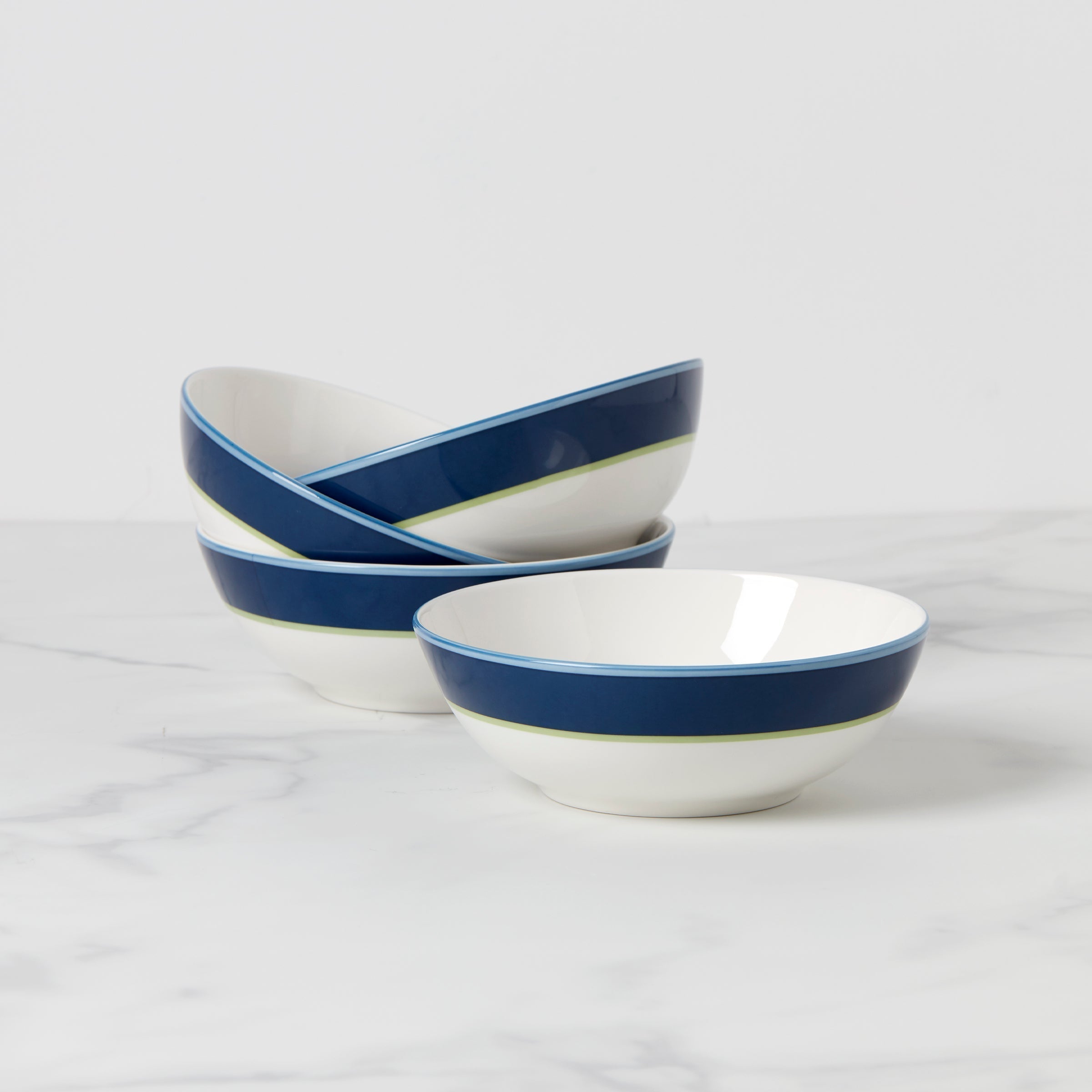 Make It Pop All-Purpose Bowls - Set of 4 - Navy/Green