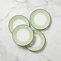 Make It Pop Accent Plates - Set of 4 - Green/Pink