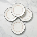 Make It Pop Dinner Plates - Set of 4 - Black/Gold