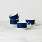 Make It Pop Mugs - Set of 4 - Navy/Green