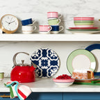 Make It Pop Mugs - Set of 4 - Navy/Green