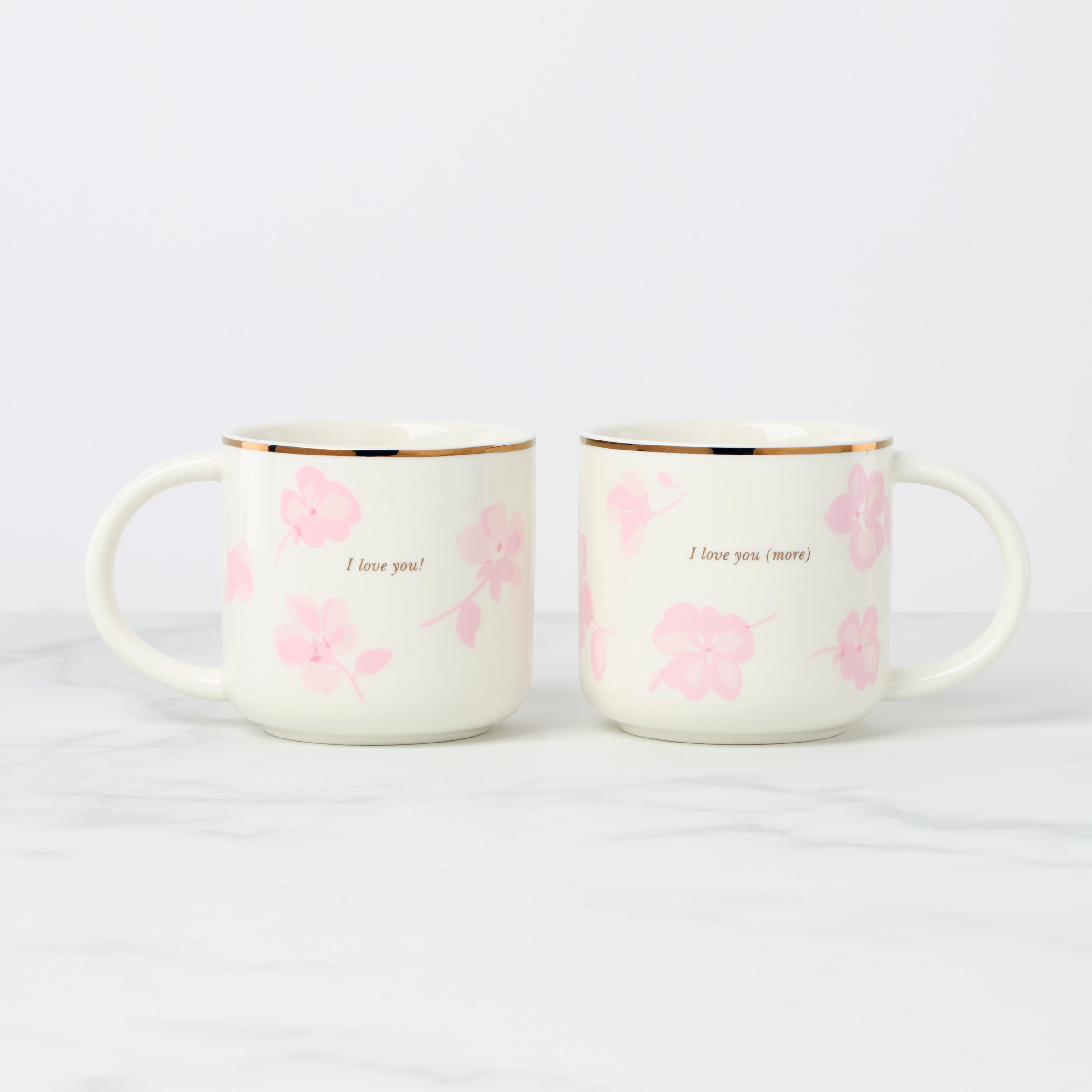 Spring Pansies Mugs - Set of 2