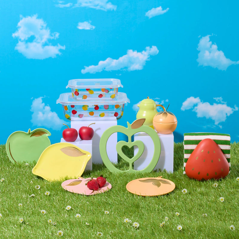 Tutti Fruity Tidbit Plates - Set of 4