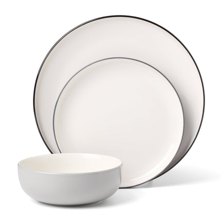 24 Seven Colors Pumice 12-Piece Dinnerware Set