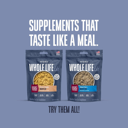 Nature’s Remedy Healthy Gut & Digestive Support.  Human-Grade, Grain-Free, Whole Food Supplement for Cats - Made in Our Own Kitchens