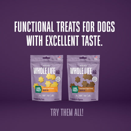 Living Treats – Pumpkin and Yogurt Recipe Probiotic Treats For Dogs.  Human Grade and Grain Free - Made In Our Own Kitchen
