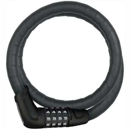 Abus Tresor 6615C Armored Combination Cable Lock - Black Black 120cm 