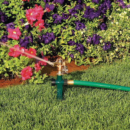 1/2-in. Brass Impact Sprinkler on Metal Step Spike