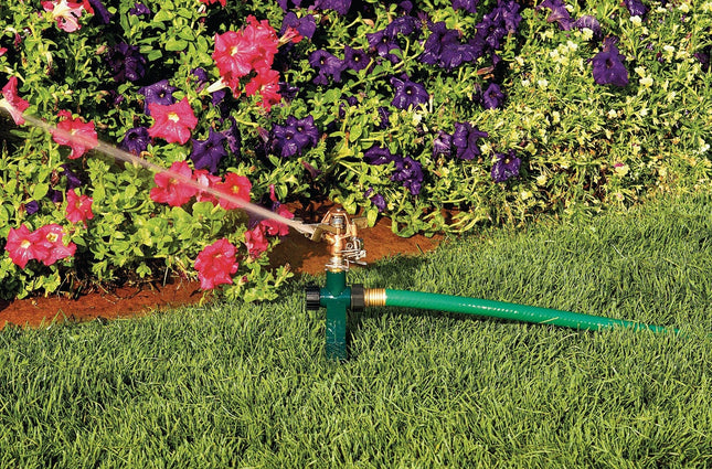 1/2-in. Brass Impact Sprinkler on Metal Step Spike