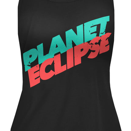 Eclipse Girls Racer Vest Black Mint/Coral