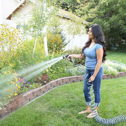 25-ft. Coil Hose with 8-Pattern Nozzle