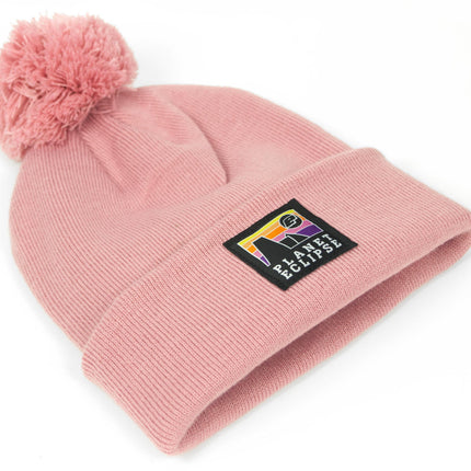 Eclipse Horizon Pom Beanie Dusky Pink