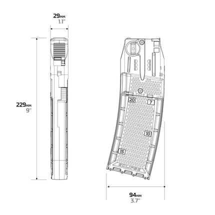 Eclipse CF20 Pro Magazine Black