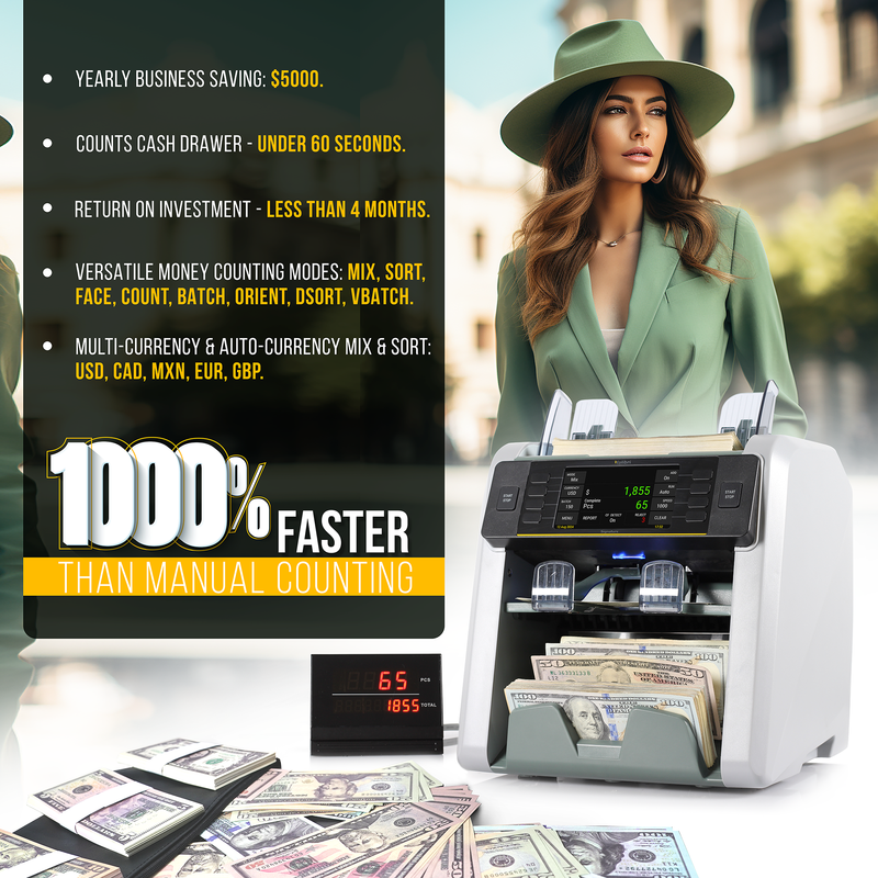 Kolibri Signature V2 Mixed Bill Counter