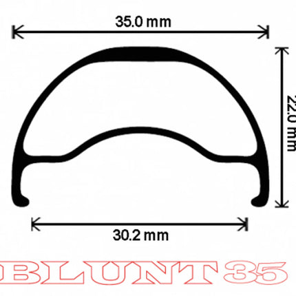 Velocity Blunt 35 29" MTB Rim - Black