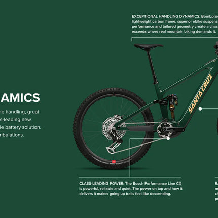 Santa Cruz Vala Carbon MX - S Kit - Midnight Green - Blem