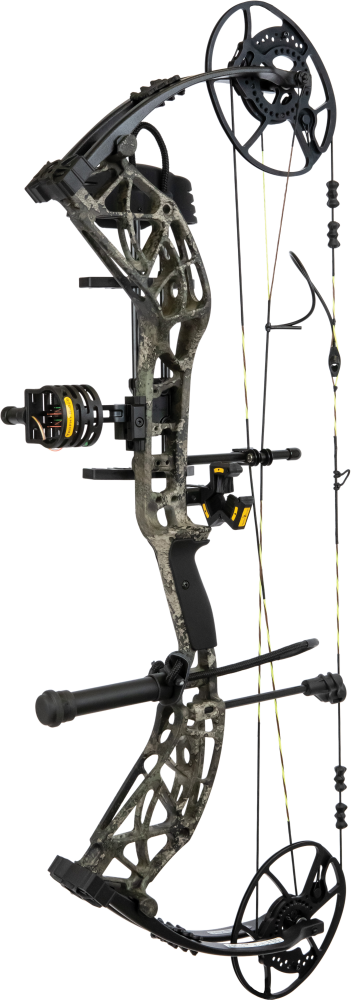 Bear Archery Adapt 2 HP RTH Compound Bow in color True Timber Strata on a transparent background.