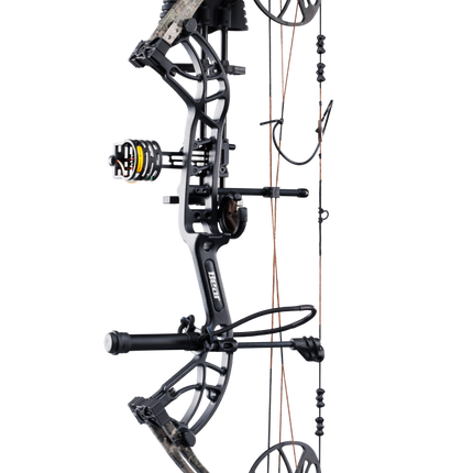 Cruzer G4 RTH compact bow from Bear Archery with True Timber Strata limbs and black riser.