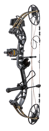Bear Cruzer G4 RTH compact bow in color Fred Bear Camo on a transparent background.