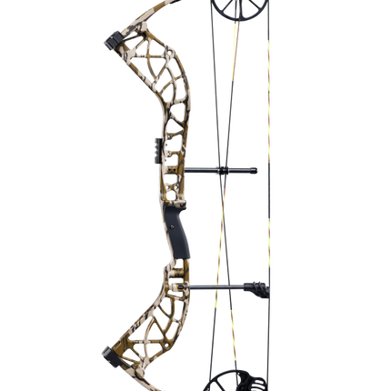 Bear Archery Adapt 2 single cam compound bow in color Mossy Oak Bottomland.