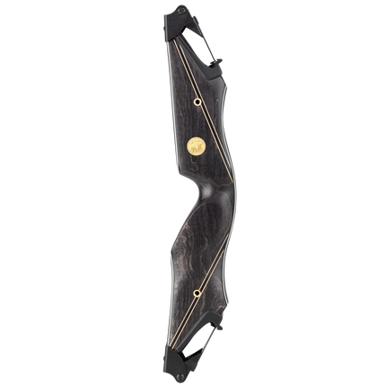 Bear Archery 50th Anniversary A Riser - Black Maple Black Stripe - Left Hand_1