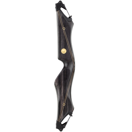 Bear Archery 50th Anniversary B Riser - Black Maple Black Stripe - Left Hand_1