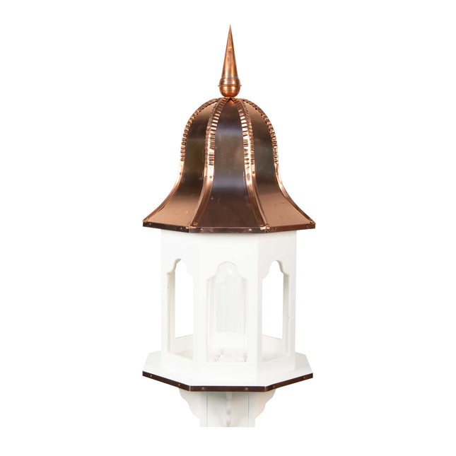 Amish Large Poly birdfeeder (copper top)